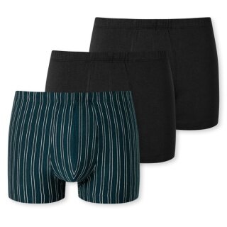 Schiesser Unterwäsche Boxershorts 95/5 Organic Cotton mehrfarbig dunkelblau/dunkelblau 918 Herren - 3 Stück