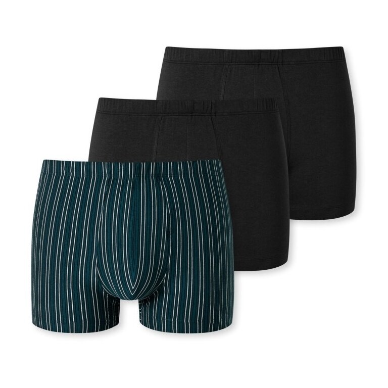 Schiesser Unterwäsche Boxershorts 95/5 Organic Cotton mehrfarbig dunkelblau/dunkelblau 918 Herren - 3 Stück