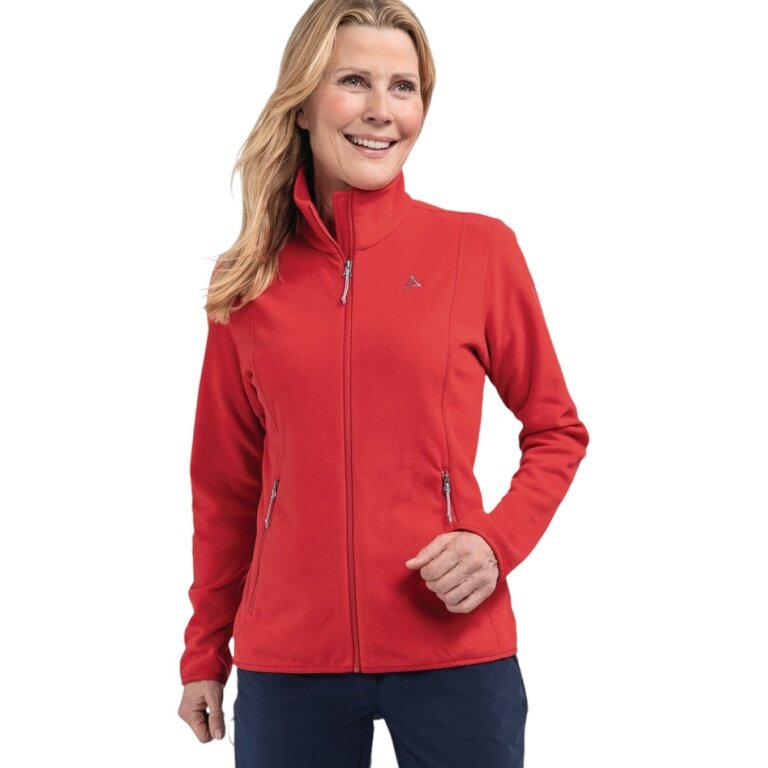 Schöffel Fleecejacke Hiking Style Ash (hoher Feuchtigkeitstransport) rot Damen