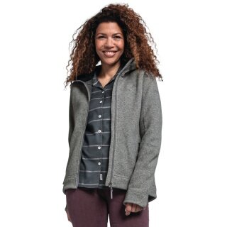 Schöffel Fleecejacke Lakefield Hoody (atmungsaktiv, schnell trocknend, warm) grau Damen