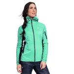 Schöffel Fleecejacke Rotbach Hoody (Kapuze, 2-Wege-Stretch, schnelltrocknend, atmungsaktiv) mintgrün Damen