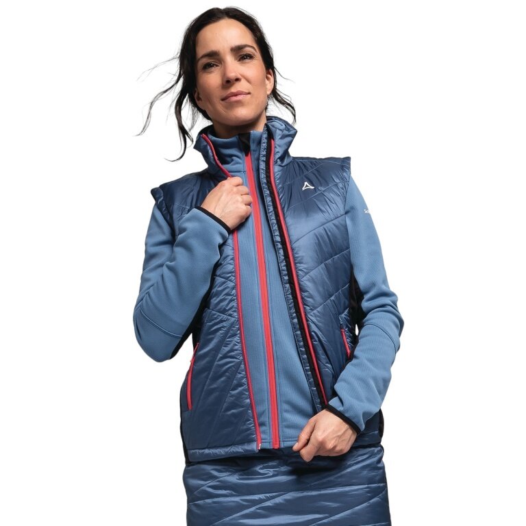 Schöffel Hybrid-Weste Hybrid Stams Vest (strapazierfähig, atmungsaktiv) blau Damen