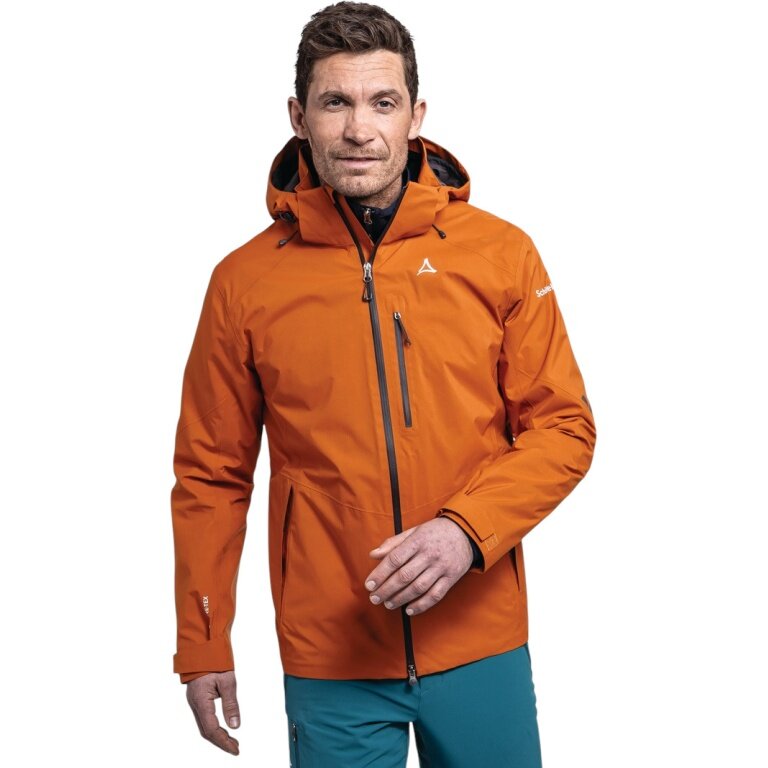 Schöffel Trekking-Wanderjacke Gaschurn (2-Lagen, wasserdicht und atmungsaktiv) orange Herren