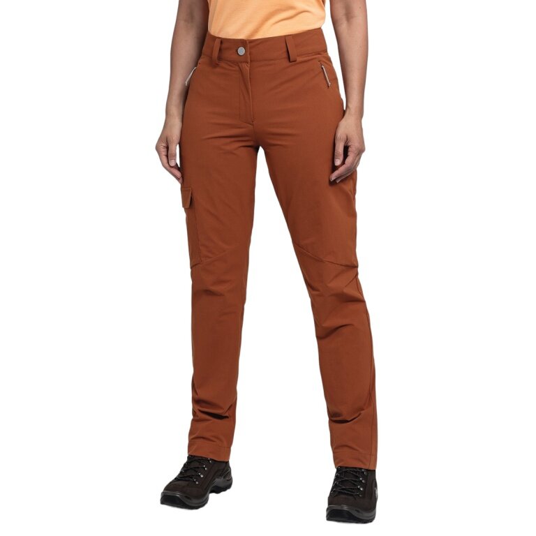 Schöffel Wanderhose Kitzstein Pant (2-Wege-Stretch, wasserabweisend) lang rot/braun Damen