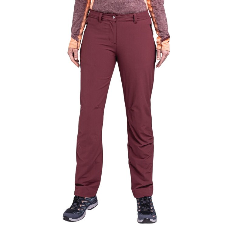 Schöffel Wanderhose Pant Engadin1 Warm (4-Wege Stretch, strapazierfähig) lang weinrot Damen