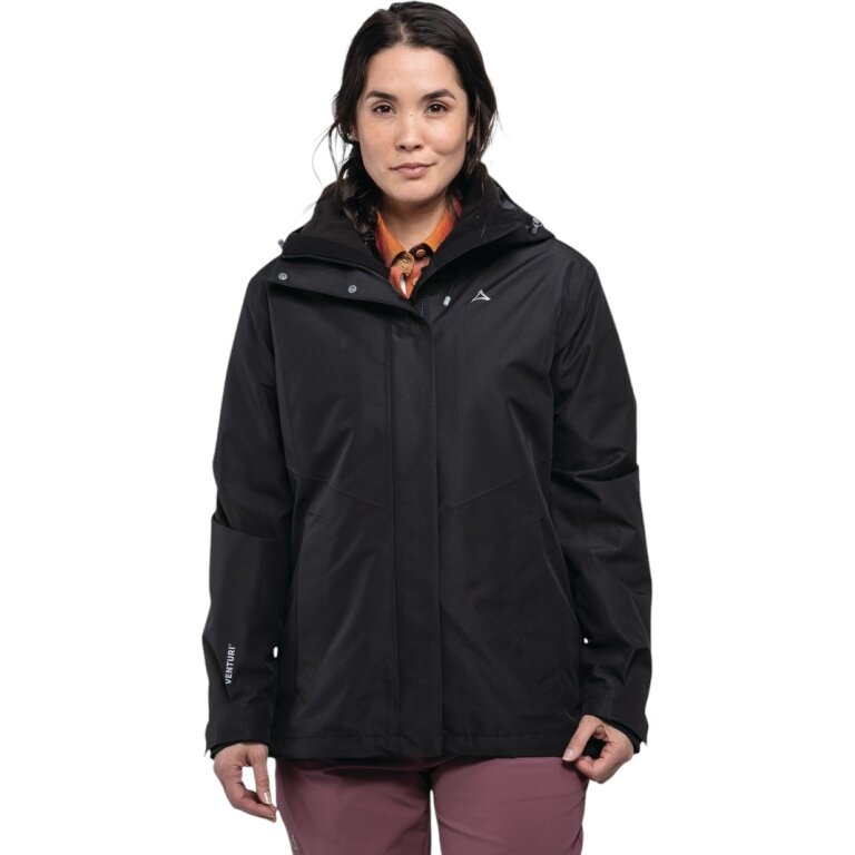 Schöffel Wanderjacke Hiking 3in1 Style Okere Jacket (2-Lagen VENTURI) schwarz Damen