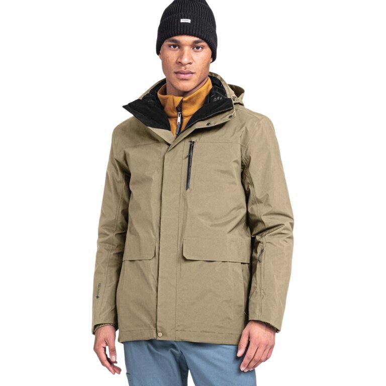 Schöffel Winterjacke 3in1 Parka Barth (2-Wege-Stretch, wasserdicht, winddicht) braun Herren