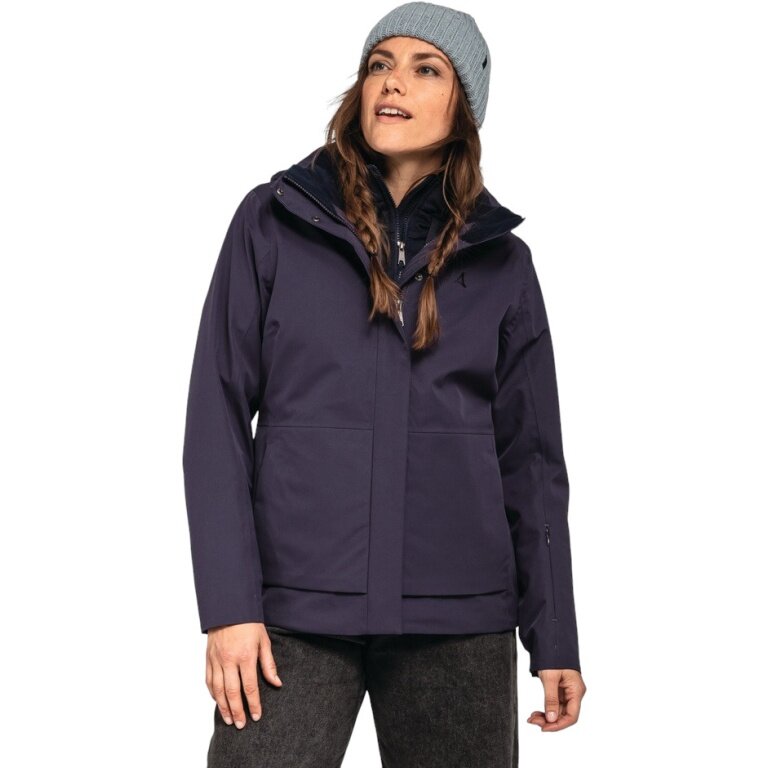 Schöffel Winterjacke ZipIn Toledo (wasserdicht, winddicht, atmungsaktiv) violett Damen