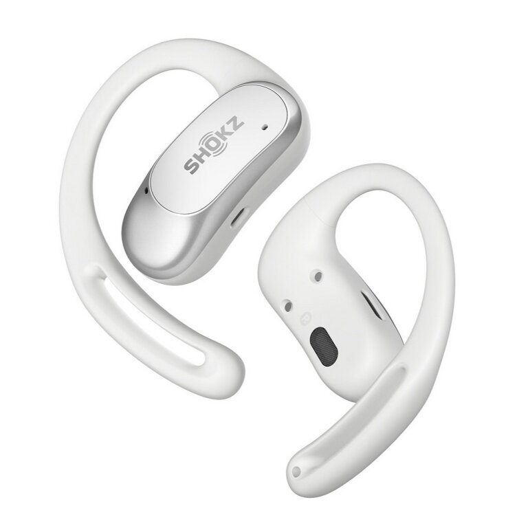 Shokz Kopfhörer OpenFit Air (Open-Ear-Design, 6 Stunden Wiedergabezeit) weiss