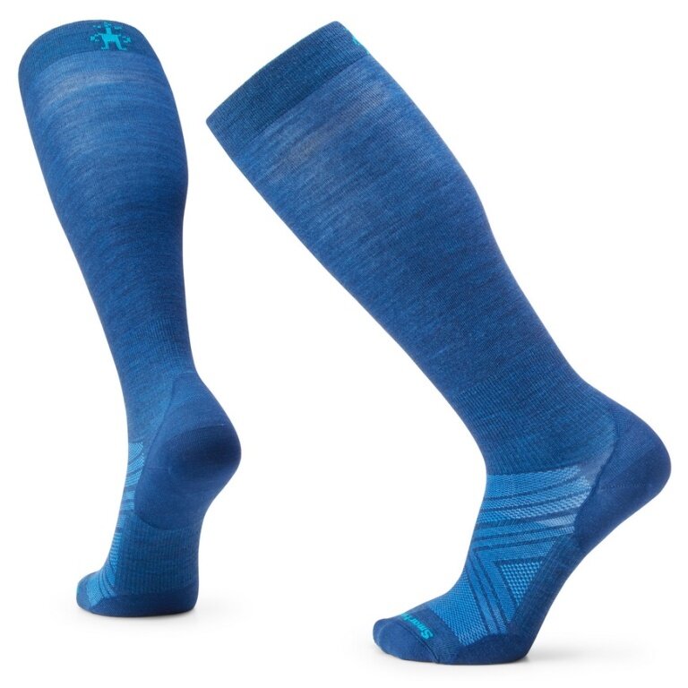 Smartwool Skisocke Zero Cushion OTC (Merinowolle) blau - 1 Paar