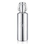 soulbottles Trinkflasche steel light (Edelstahl, Edelstahlbügel) 750ml silber