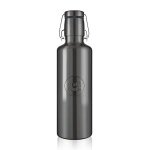 soulbottles Trinkflasche steel light Obsidian (Edelstahl, Edelstahlbügel) 750ml schwarz