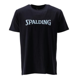 Spalding Freizeit Tshirt Logo SS23 (Baumwolle) navyblau Herren