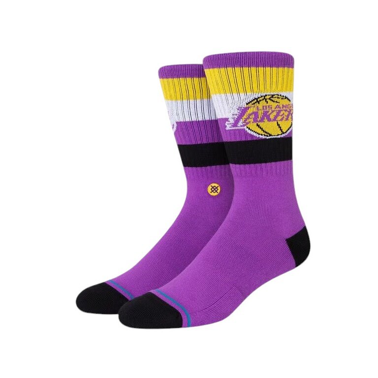 Stance Tagessocke Crew Lakers ST purple/gelb/schwarz - 1 Paar