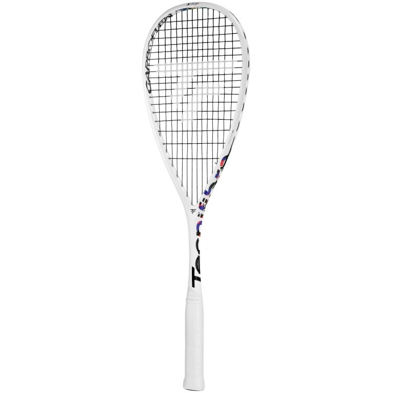 Tecnifibre Squashschläger Carboflex 130 X-Top V2 130g/kopflastig 2024 weiss - besaitet -