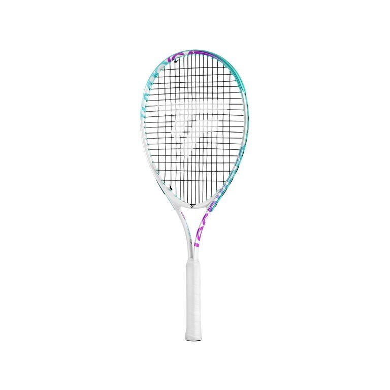 Tecnifibre Kinder-Tennisschläger Tempo Iga 25in/235g (9-12 Jahre) 2025 weiss/violett - besaitet -