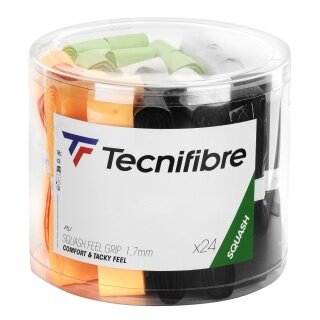 Tecnifibre Overgrip Feel Grip 1.7mm sortiert - 24 Blister Box