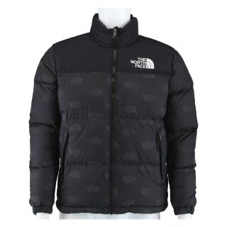 The North Face Winterjacke Junior Printed 1996 Retro Nuptse schwarz Kinder