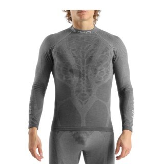 UYN Funktions-Langarmshirt Elevatyon Biomorph Turtle Neck (ideale Thermoregulation, atmungsaktiv) grau Herren