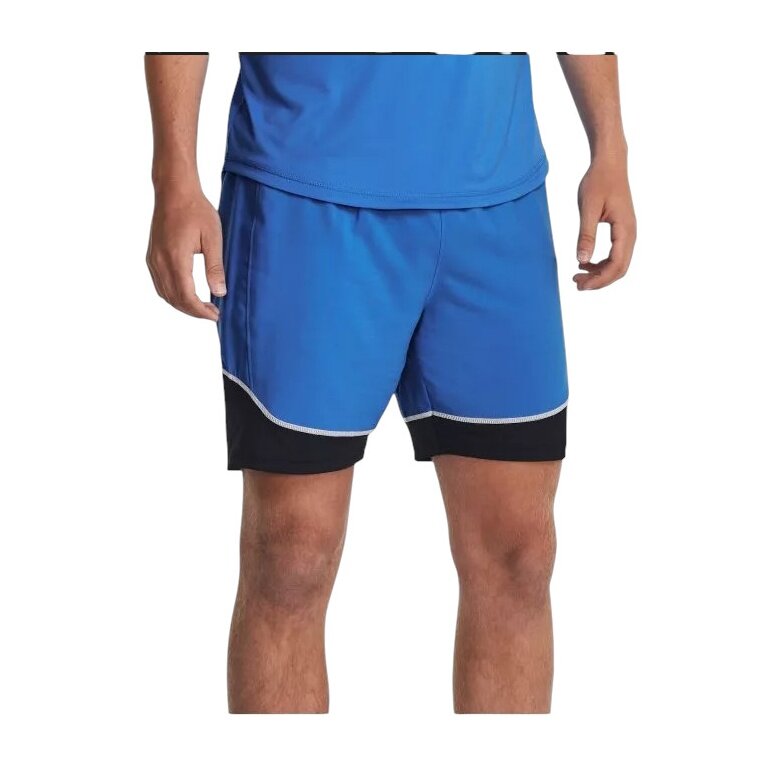 Under Armour Trainingshose Challenger Pro (100% Polyester, schnelltrocknend) kurz blau/schwarz Herren