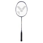 Victor Badmintonschläger Victec Ripple (84g/ausgewogen/mittel) dunkelblau - besaitet -