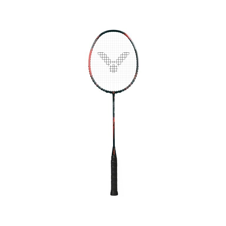 Victor Badmintonschläger Thruster Ryuga Metallic C (kopflastig, sehr steif) schwarz/rot - unbesaitet -