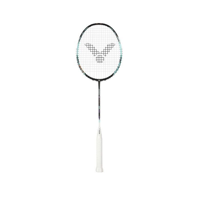 Victor Badmintonschläger Auraspeed 90K Metallic R (ausgewogen, steif) türkisblau - unbesaitet -