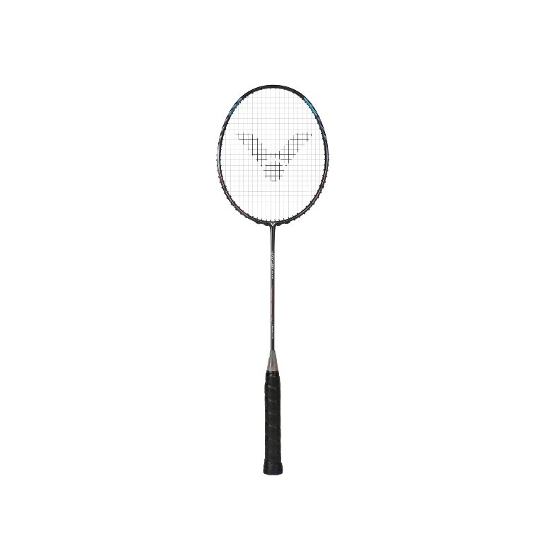 Victor Badmintonschläger Auraspeed HS Plus C (ausgewogen, sehr steif) schwarz - unbesaitet -