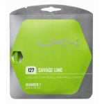 Luxilon Tennissaite Savage 1.27 (Haltbarkeit+Spin) lime 12m Set