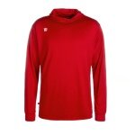 Wilson Sport-Langarmshirt Fundamentals Hooded mit Kapuze rot Herren