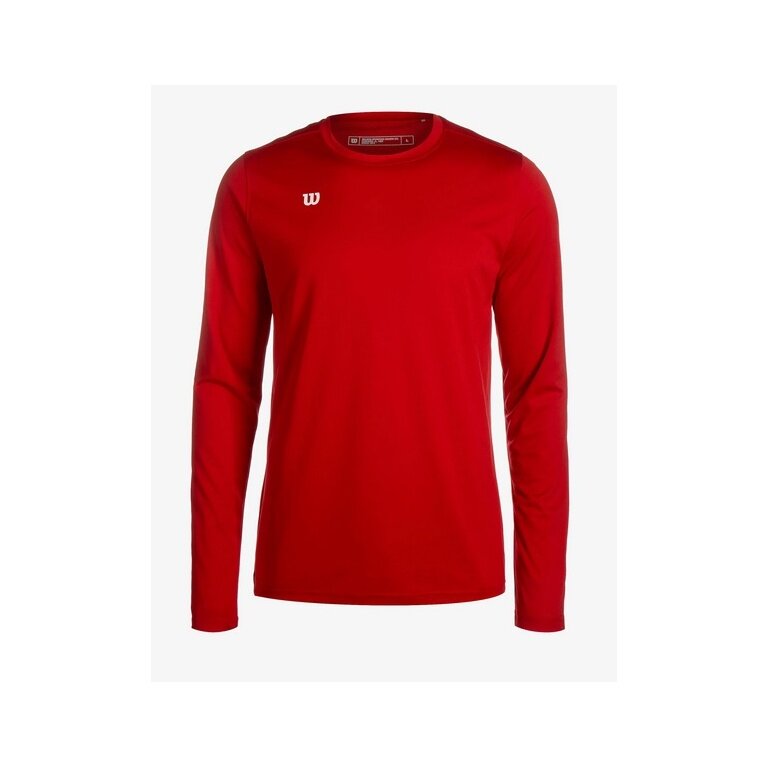 Wilson Sport-Langarmshirt Shooting Shirt rot Herren