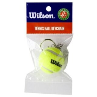 Wilson Schlüsselanhänger Mini-Tennisball Roland Garros gelb - 1 Stück