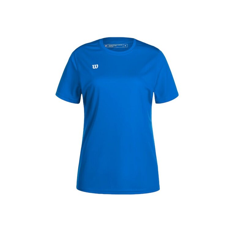 Wilson Sport-Shirt Fundamentals Shooting (100% Polyester) kurzarm blau Damen