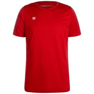 Wilson Sport-Shirt Fundamentals Shooting (100% Polyester) kurzarm rot Herren