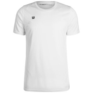 Wilson Sport-Shirt Fundamentals Shooting (100% Polyester) kurzarm weiss Herren