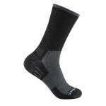 Wrightsock Wandersocke Crew Escape (extra Frottee-Polsterung) schwarz/grau - 1 Paar