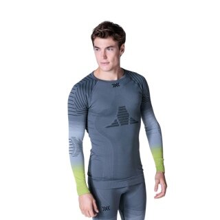 X-Bionic Langarmshirt Invent FX (temperaturregulierung) Unterwäsche grau/lime Herren