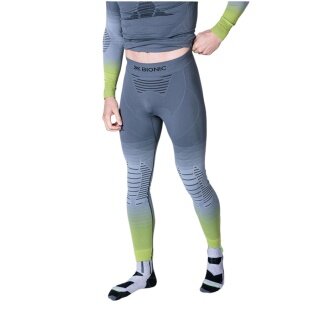 X-Bionic Funktionshose Invent FX Pant (maximale Bewegungsfreiheit) lang Unterwäsche grau/lime Herren