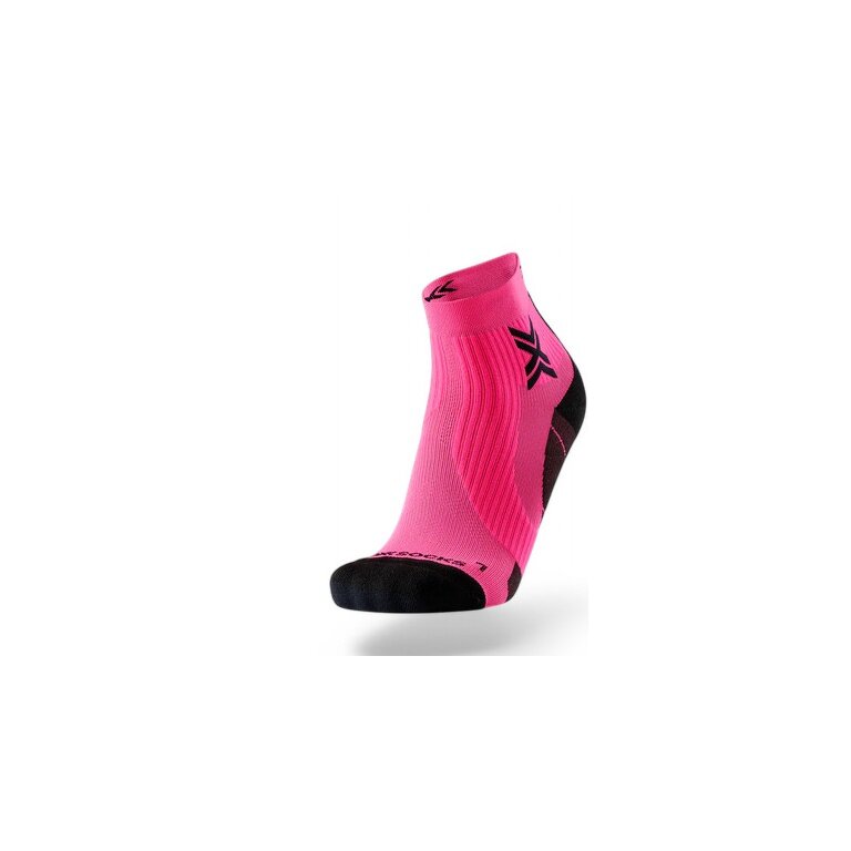 X-Socks Laufsocke Run Perform Ankle fluo pink/schwarz Herren - 1 Paar