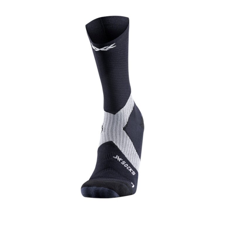 X-Socks Radsocke Bike Expert Crew 2025 schwarz/charcoalgrau Herren - 1 Paar