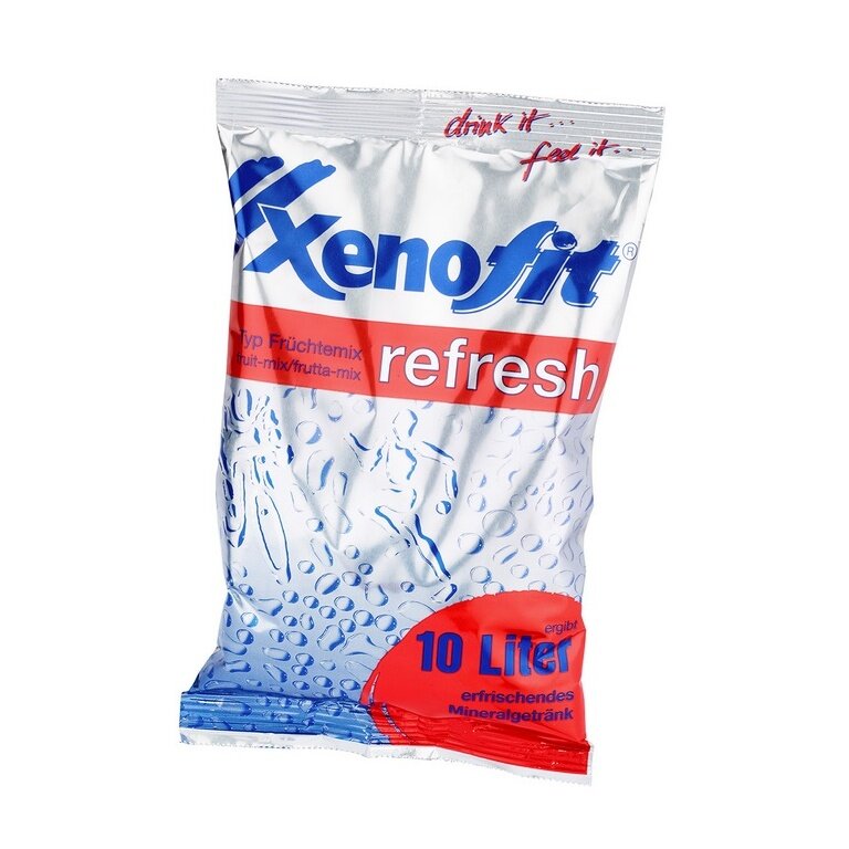 Xenofit Sportgetränk Refresh (Mineraldrink mit C-Vitaminen) Frucht Mix 600g Beutel für 10 Liter