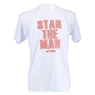 Yonex Trainings-Tshirt Stan the Man #19 (Baumwolle) weiss Herren