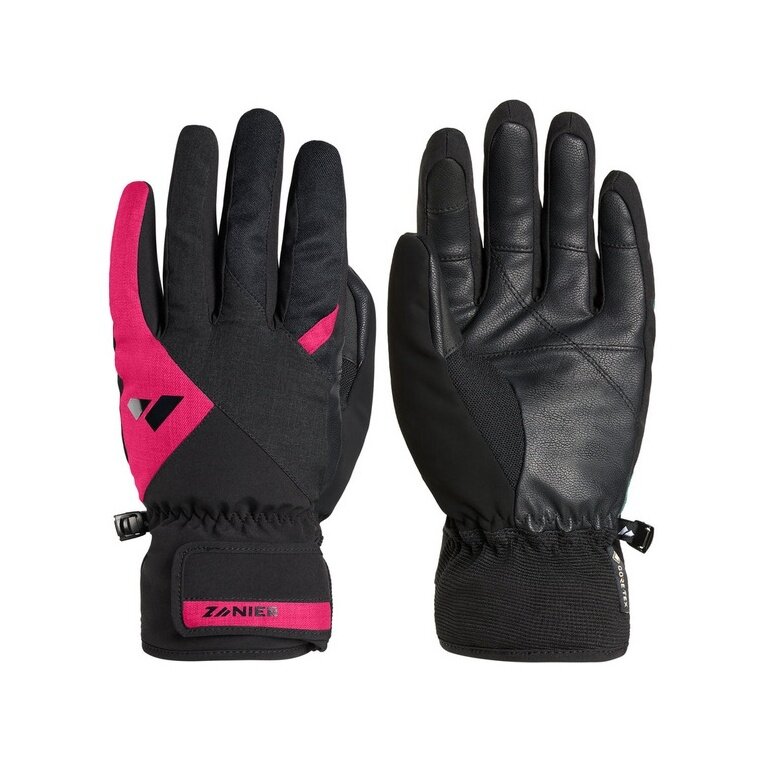 Zanier Winterhandschuhe Saalbach.GTX (winddicht, wasserdicht) schwarz/fuchsia