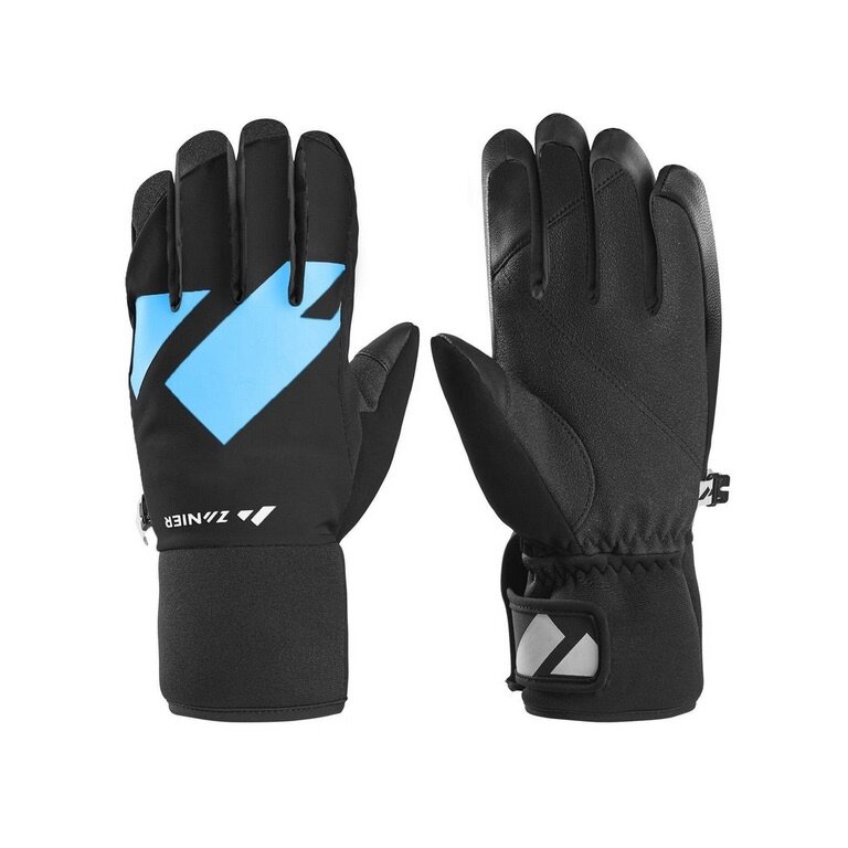 Zanier Winterhandschuhe Shredder.STX (optimalen Tragekomfort) schwarz/royalblau Kinder