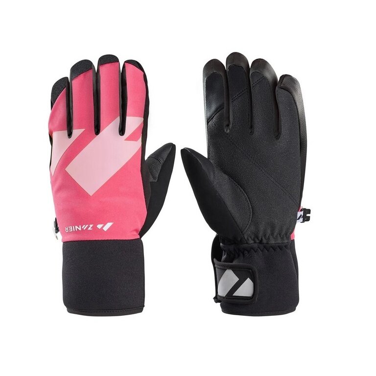 Zanier Winterhandschuhe Shredder.STX (optimalen Tragekomfort) schwarz/fuchsia/rosa Kinder