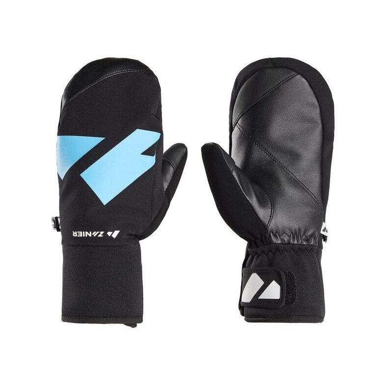 Zanier Winterhandschuhe Shredder.STX Mitten (optimalen Tragekomfort) schwarz/royalblau Kinder