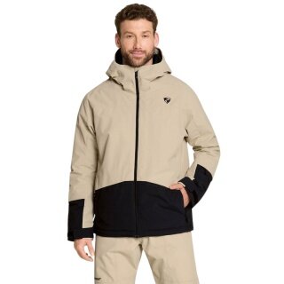 Ziener Winter-Skijacke Timbarra (wasserdicht, winddicht, Schneefang) beige Herren