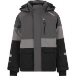 Zigzag Winter-Skijacke Taylora W-PRO 15.000 (4-Wege-Stretch, wasserdicht, winddicht) grau/schwarz Kinder