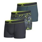 adidas Unterwäsche Boxershorts Trunk Active Micro Flex Eco - mehrfarbig bunt - 3 Stück