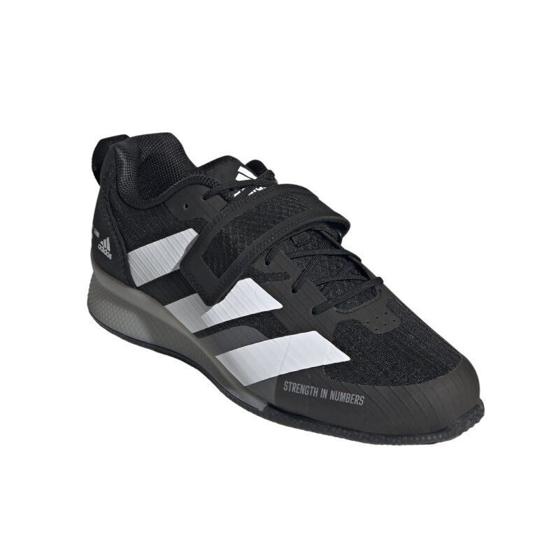 adidas Fitnessschuhe Adipower III (Gewichtheberschuh) schwarz/weiss/grau Herren